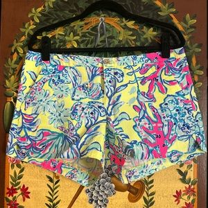 LILLY PULITZER YELLOW + PINK SHORTS